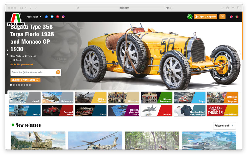 Italeri Product Page